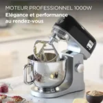 Robot Petrin Pâtissier Kenwood kMix (KMX750BK) – Puissance et Sobriété en Noir – Image 3