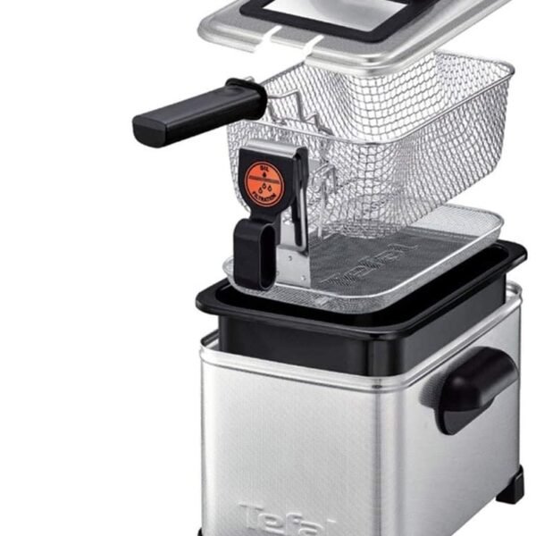 TEFAL Friteuse Filtre Pro Inox Design FR516110 4L d'huile