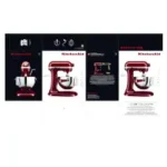 Robot Pétrin Pâtissier KitchenAid Bowl-Lift (5KSM55SXXEER) – Puissance et Robustesse "Empire Red" – Image 15