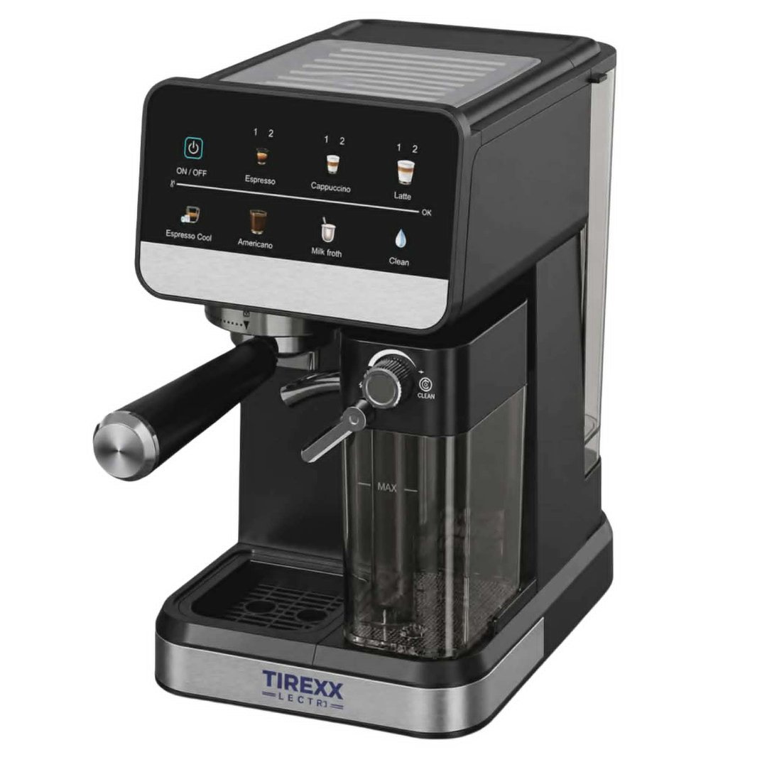 Machine à café TIREXX CAF2100S 20 Bars 1350W 4en1 Machine à café TIREXX CAF2100S – Polyvalence 4-en-1 – Image 1