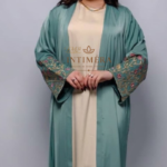 Abaya Kimono de Luxe en Tissu Prada – Édition INTÉMIRA Fm31