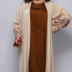 Abaya Kimono de Luxe en Tissu Prada – Édition INTÉMIRA Fm31 – Image 3