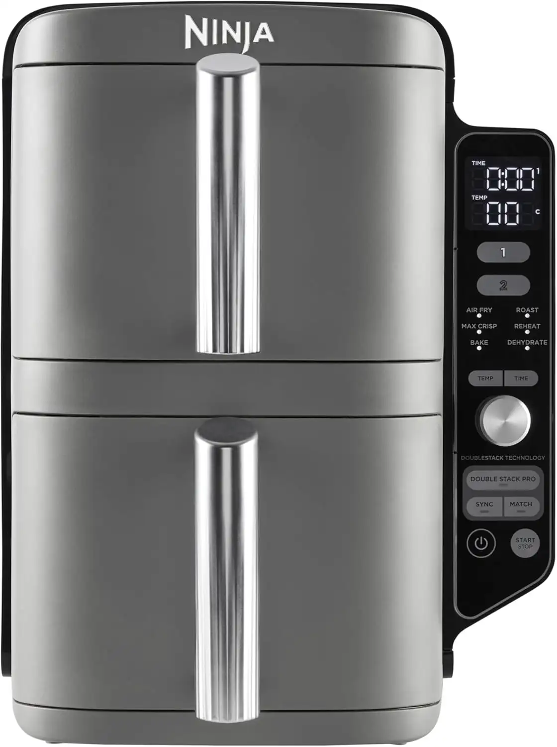 Ninja friteuse double zone verticale SL400EU Friteuse sans huile Ninja à Double Zone Verticale (SL400EU) – Compacte & Performante – Image 1